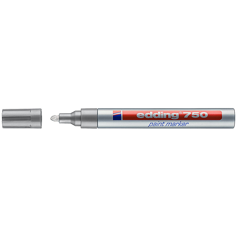 Маркер edding Paint e-750 2-4 мм круглий срібний